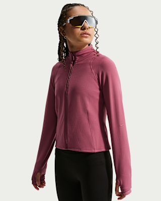 Детские Nike Mavn Girls' Dri-FIT Fitted Full-Zip Long-Sleeve Top