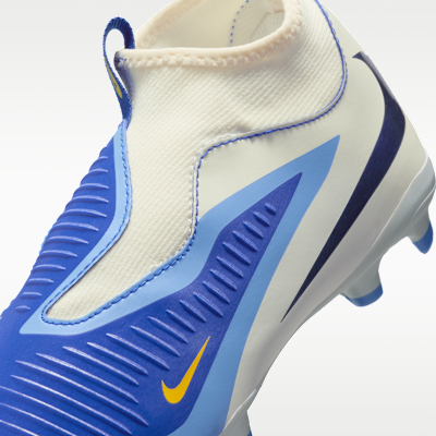 Nike Jr. Phantom 6 High Academy LV8-fodboldstøvler til græs til større børn