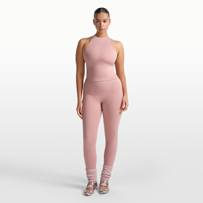 Camiseta de tirantes con espalda deportiva y cuello alto para mujer NikeSKIMS Matte