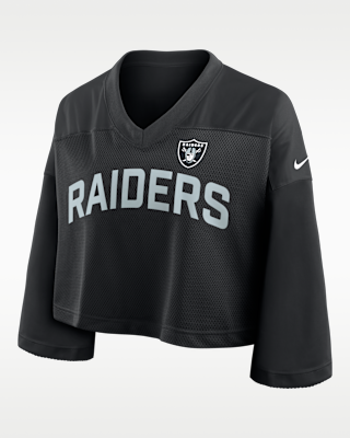 Женские джерси Las Vegas Raiders Wide Receiver Jersey Fashion Nike Dri-FIT NFL Cropped Top