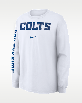 Мужская футболка Indianapolis Colts Rivalries Collection Max90 Nike NFL Long-Sleeve
