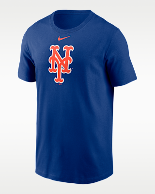 Мужская футболка New York Mets Fuse Large Logo Nike MLB