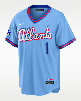 Мужские джерси Ozzie Albies Atlanta Braves City Connect Nike MLB Stadium Jersey
