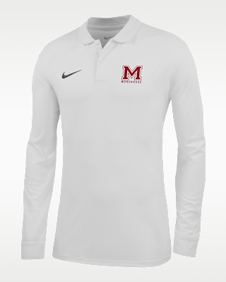 Мужские Nike College (Morehouse College) Dri-FIT Long-Sleeve Polo