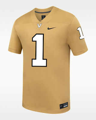 Мужские джерси Vanderbilt Nike College Untouchable Game Jersey