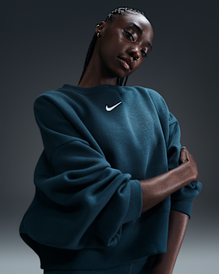 Женский свитшот Nike Sportswear Phoenix Fleece Over-Oversized Crew-Neck