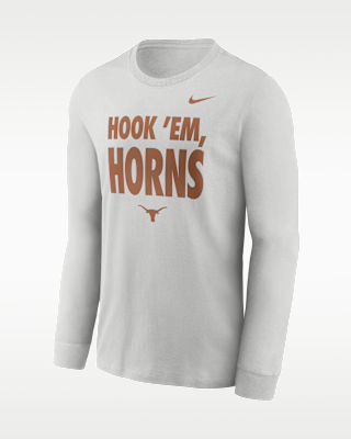 Мужская футболка Texas Sideline Slogan Nike Dri-FIT College Long-Sleeve