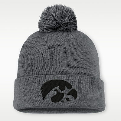 Iowa Primetime Campus Toned Men's Nike College Cuffed Pom Beanie