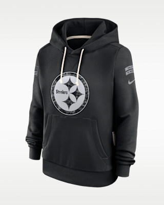 Женское худи Pittsburgh Steelers Salute to Service Sideline Nike Dri-FIT NFL Pullover Hoodie