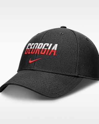 Женские  Georgia Sideline Rise Gameday Nike Dri-FIT College Trucker Adjustable Hat