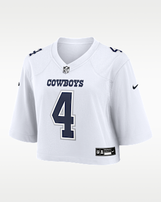 Женские джерси Dak Prescott Dallas Cowboys Nike NFL Cropped Tundra Game Jersey