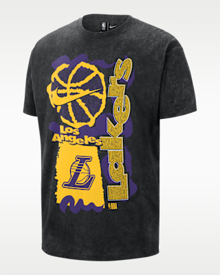 Мужская футболка Los Angeles Lakers Courtside Nike NBA Max90