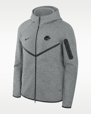 Мужское худи Boise State Broncos Tech Nike Basketball Fleece Full-Zip Hoodie для баскетбола