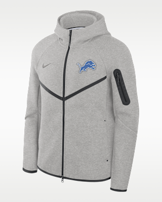 Detroit Lions Tech Fleece Windrunner Men's Nike NFL Full-Zip Hooded Jacket