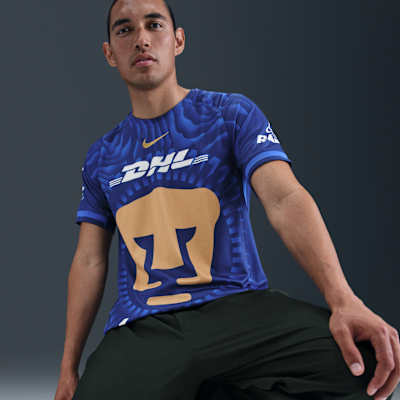 Pumas UNAM 2025/26 Stadium idegenbeli Nike Dri-FIT férfi replika futballmez