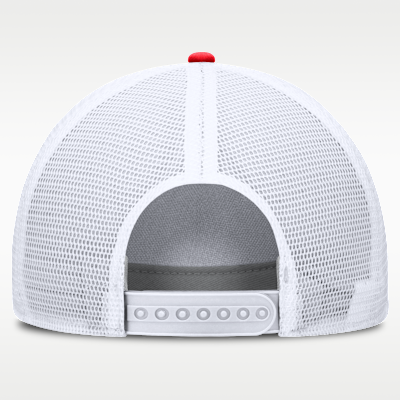 Gorra de rejilla Nike Dri-FIT de la MLB ajustable para hombre Athletics Neon 90s Rise