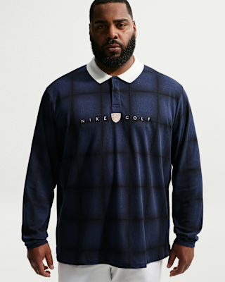 Мужские  Nike Fairway Fresh Dri-FIT Loose Long-Sleeve Golf Polo