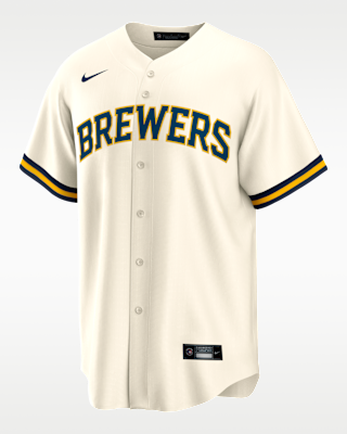 Мужские джерси Bob Uecker Milwaukee Brewers Retired Nike MLB Replica Jersey