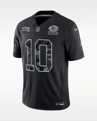 Мужские джерси Jordan Love Green Bay Packers Salute to Service Nike Dri-FIT NFL Limited Jersey
