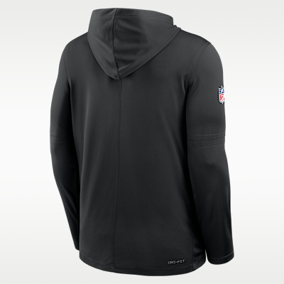 Playera de manga larga Nike Dri-FIT de la NFL con gorro para hombre New York Jets Rivalries Collection Sideline