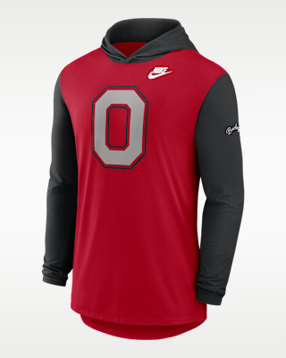 Мужская футболка Ohio State Campus Legacy Nike Dri-FIT College Long-Sleeve Hooded