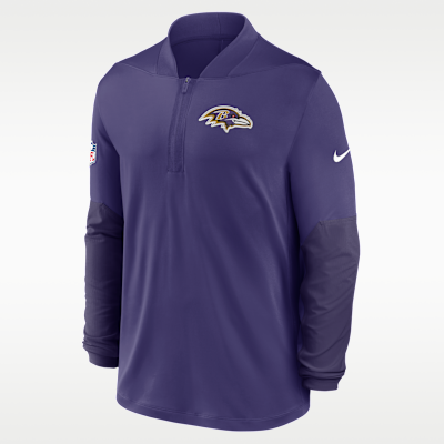 Baltimore Ravens Feel The Pressure Men's Nike Dri-FIT NFL 1/2-Zip Top