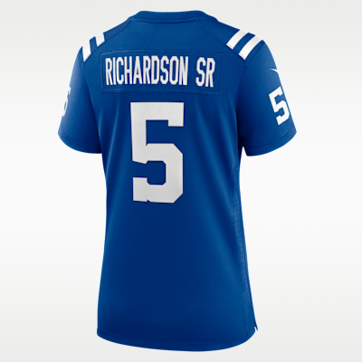 Jersey Nike de la NFL Game para mujer Anthony Richardson Sr. Indianapolis Colts