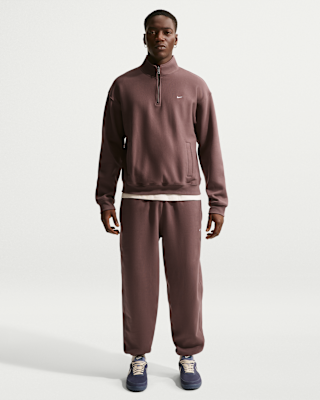 Мужские Nike Solo Swoosh Cuffed Fleece Pants