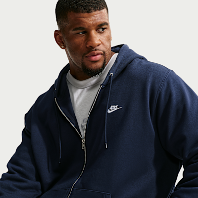 Nike Club Tam Boy Fermuarlı Fleece Erkek Kapüşonlu Üstü görsel 8