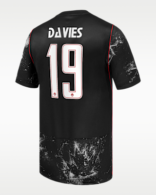 Мужские джерси Alphonso Davies Canada Soccer 2026 Stadium Away Nike Dri-FIT Soccer Jersey