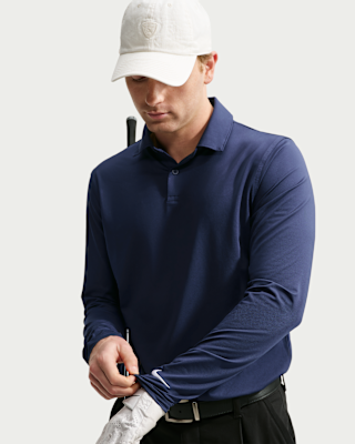 Мужские Nike Velocity Dri-FIT Long-Sleeve Golf Polo