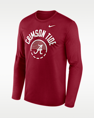 Мужская футболка Alabama Courtside Nike Dri-FIT College Long-Sleeve
