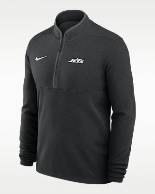 Мужские  New York Jets Logo Victory Nike Dri-FIT NFL 1/2-Zip Long-Sleeve Top
