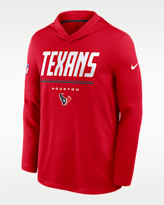 Мужские Houston Texans Sideline Nike Dri-FIT NFL Long-Sleeve Hooded Top