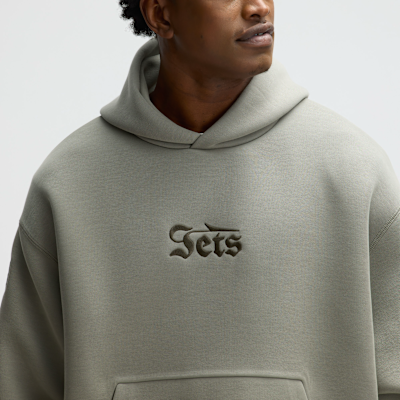 Sudadera con gorro sin cierre Nike de la NFL para hombre New York Jets Rivalries Collection Oversized Tech Fleece