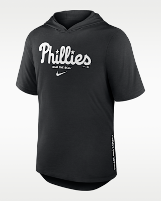 Мужская футболка Philadelphia Phillies Arched Wordmark Nike Dri-FIT MLB Hooded