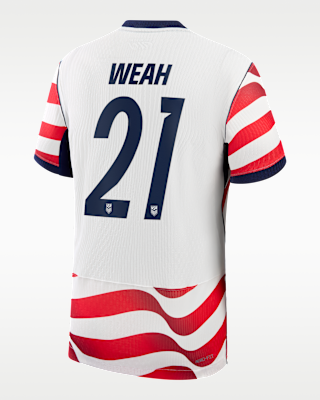 Мужские джерси Timothy Weah USMNT 2026 Match Home Nike Dri-FIT ADV Soccer Jersey