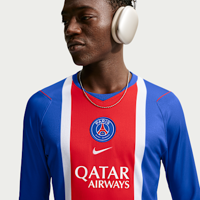 Футбольная футболка мужская Nike Paris Saint-Germain 2026/27 Stadium Home Dri-FIT Replica Long-Sleeve Jersey