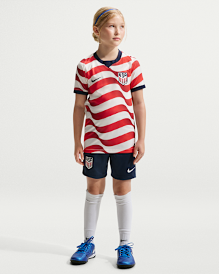 Детские шорты USMNT 2026 Stadium Home Big Kids' Nike Dri-FIT Soccer Replica Shorts