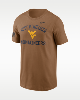 Мужская футболка West Virginia Courtside Nike Dri-FIT College