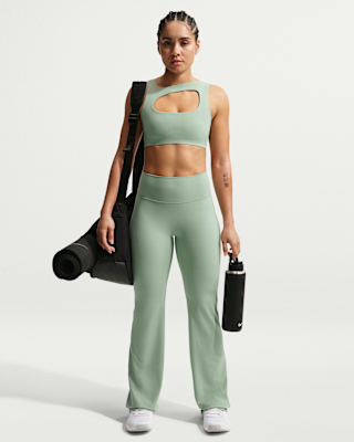 Женские тайтсы Nike Zenvy High-Waisted Flared Leggings with No Front Seam