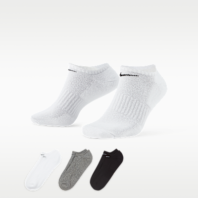 Nike Everyday Cushioned Training No-Show Socks (3 Pairs)