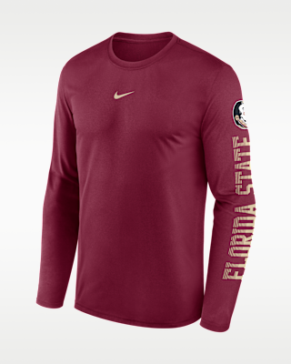 Мужская футболка Florida State Primetime Stack Legend Nike Dri-FIT College Long-Sleeve