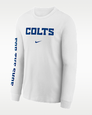 Детская футболка Indianapolis Colts Rivalries Collection Max90 Big Kids' Nike NFL Long-Sleeve
