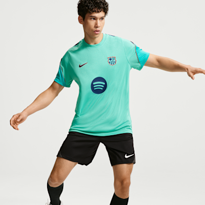Nike FC Barcelona Strike Üçüncü Nike Dri-FIT Kısa Kollu Erkek Futbol Üstü görsel 3
