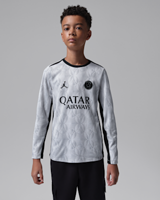 Детские  Paris Saint-Germain Academy Pro Night Edition Big Kids' Jordan Dri-FIT Soccer Long-Sleeve Pre-Match Top