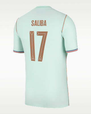 Мужские джерси William Saliba France National Team 2026 Stadium Away Nike Dri-FIT Soccer Jersey