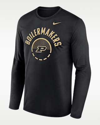 Мужская футболка Purdue Basketball Shoot Around Legend Nike Dri-FIT College Long-Sleeve для баскетбола