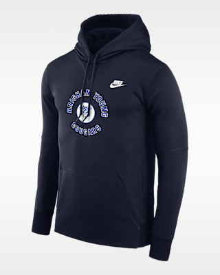 Мужское худи BYU Cougars Nike Football Therma-FIT College Hoodie для футбола