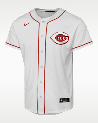Детские джерси Elly De La Cruz Cincinnati Reds Baseline Big Kids' Nike MLB Home Replica Jersey